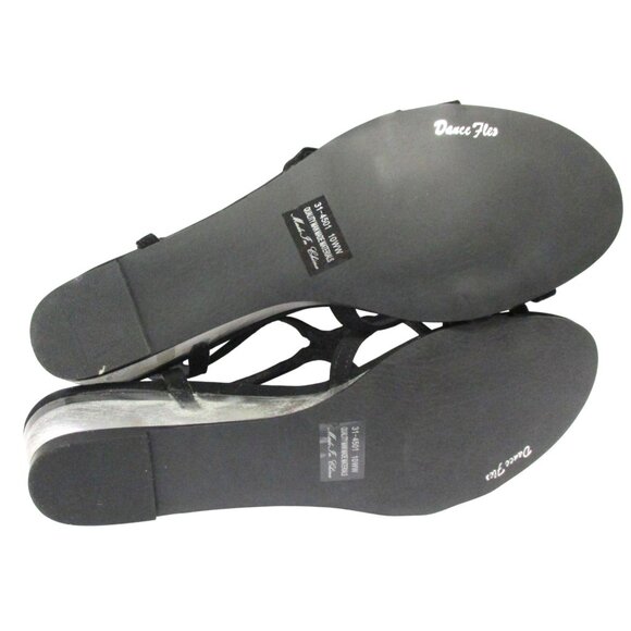 EASY STREET Alive 5 Women's Black Strappy Clear Wedge Heel Sandals 10WW NIB - Picture 4 of 8